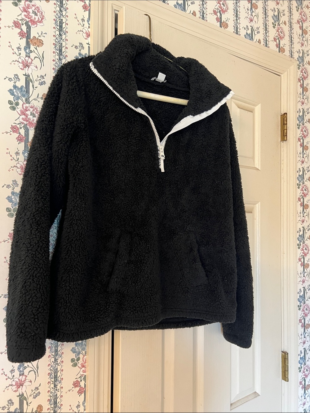 J Crew black kangaroo pocket jacket size xxs